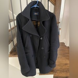 Zara Navy blue peacoat S/M